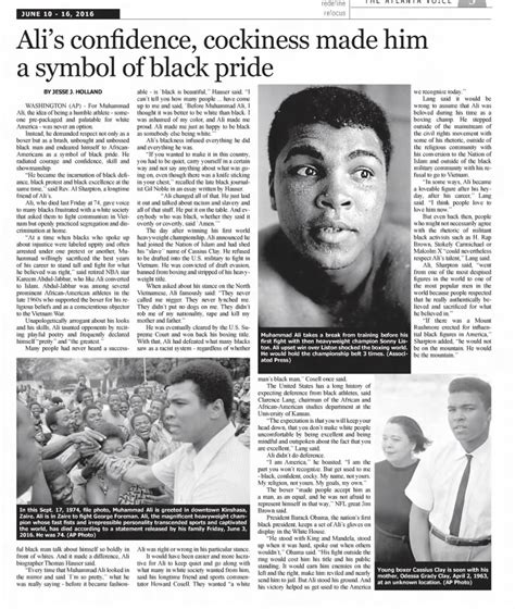 ebony ali|Ali’s confidence, cockiness made him symbol of black pride.